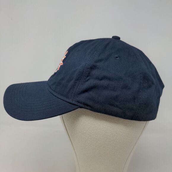 Port & Company Men's Slideback Hat Blue Embroidered Logo 100% Cotton - Picture 3 of 8